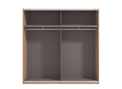 Home affaire Schwebetürenschrank »Ascalon, mit Spiegel und Lamellen 3D, FSC-zertifiziert, Made in Europe« 220x61x217,5cm, 3 verschiedene Innenaussattungen-individuell wählbar
