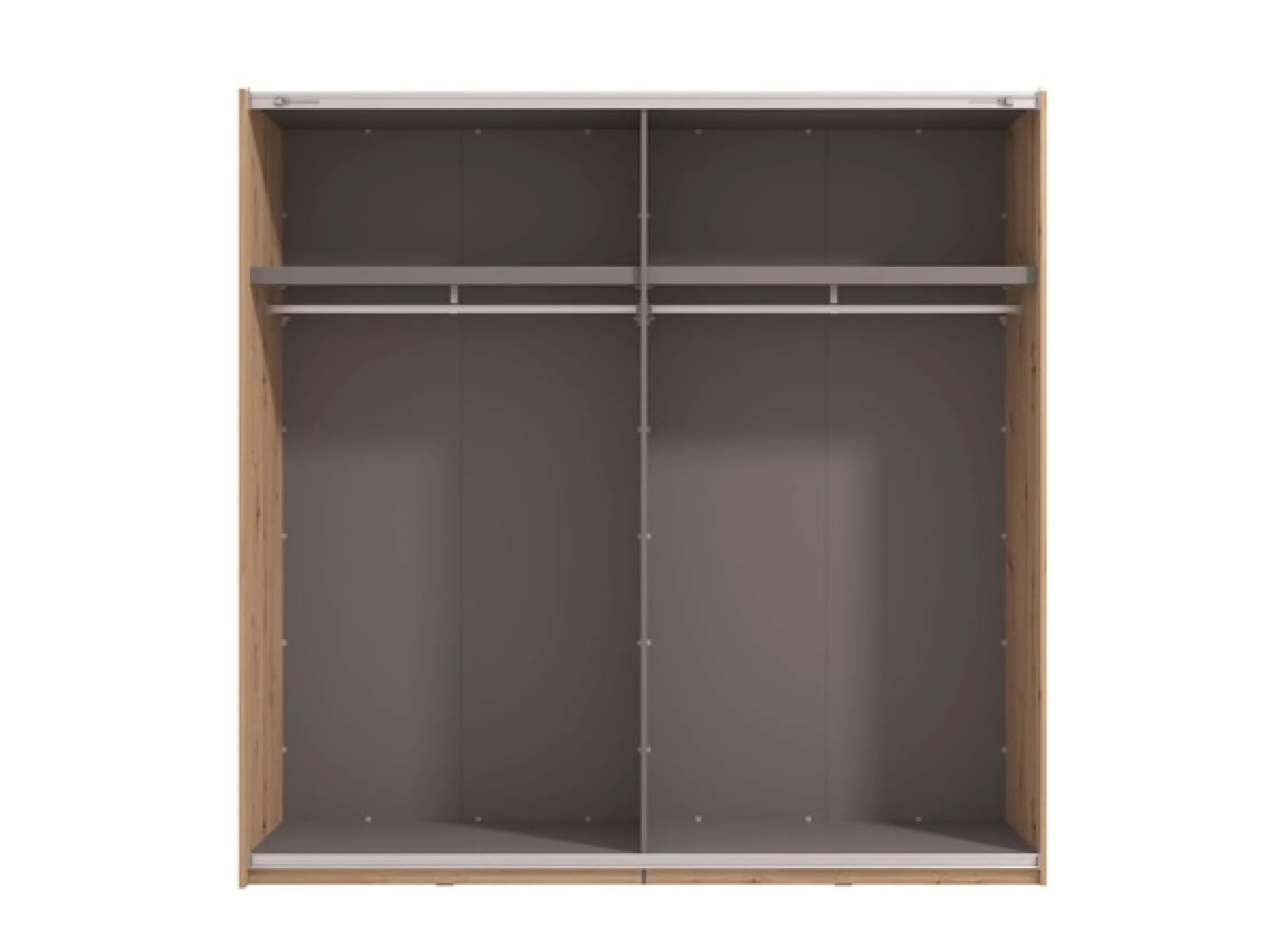Home affaire Schwebetürenschrank »Ascalon, mit Spiegel und Lamellen 3D, FSC-zertifiziert, Made in Europe« 220x61x217,5cm, 3 verschiedene Innenaussattungen-individuell wählbar