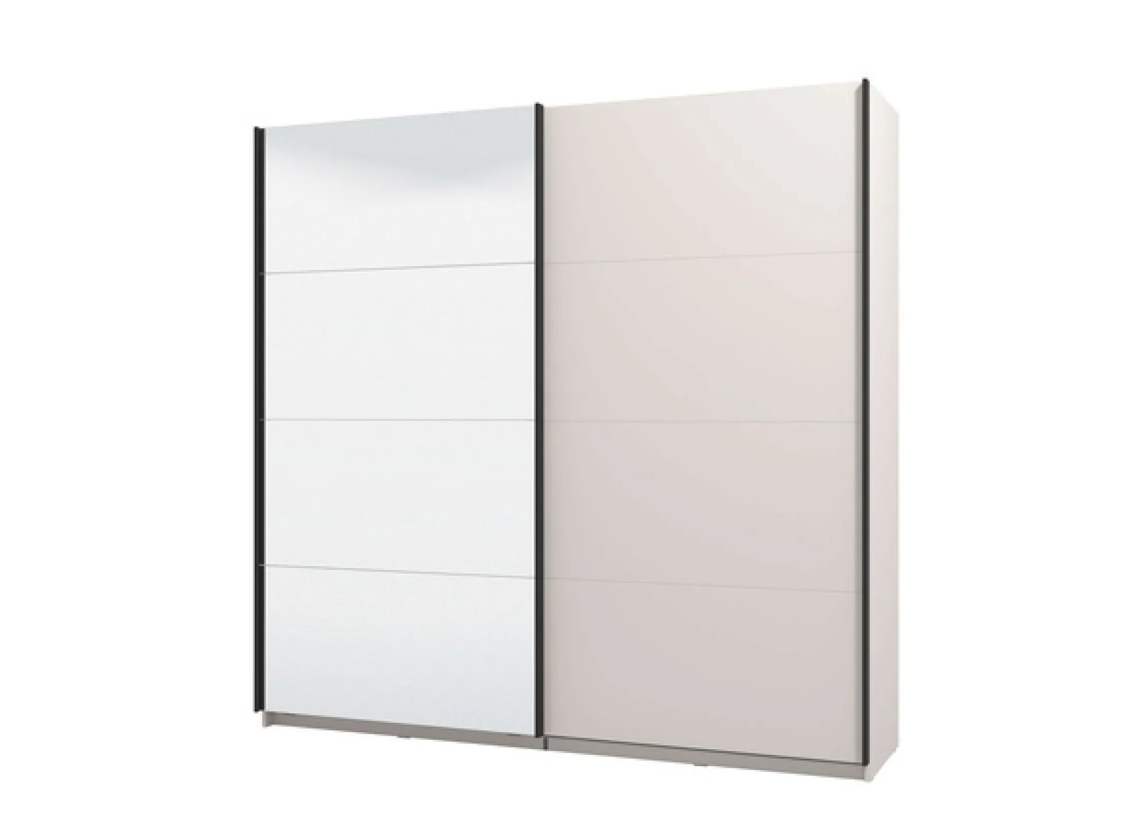 Home affaire Schwebetürenschrank »Lucca, Kleiderschrank mit Spiegel und Glastür, FSC®-zertifiziert« wahlweise mit 3 verschiedenen Innenausstattungen, 220x62x217,5cm