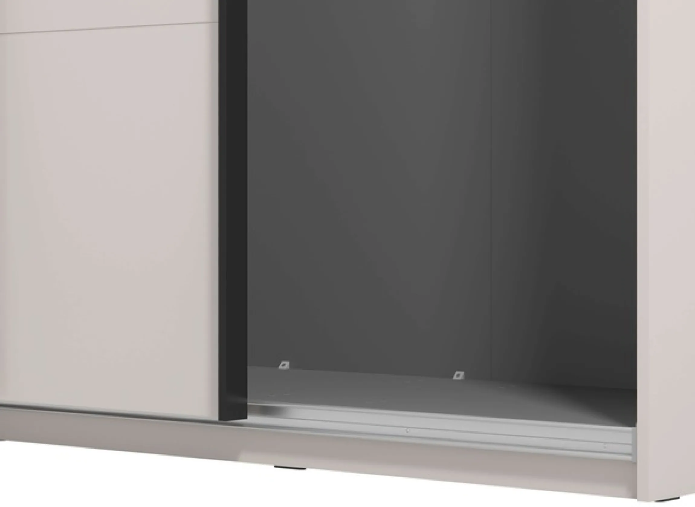 Home affaire Schwebetürenschrank »Lucca, Kleiderschrank mit Spiegel und Glastür, FSC®-zertifiziert« wahlweise mit 3 verschiedenen Innenausstattungen, 220x62x217,5cm