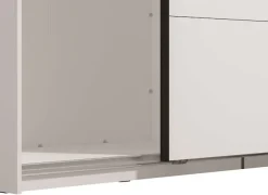 Home affaire Schwebetürenschrank »Aleria Schiebetürenschrank, Kleiderschrank, Wäscheschrank, Garderobe« mit Spiegel, 2 Metallkleiderstangen, in 2 Farben, Breite 220