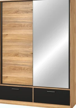 Home affaire Schwebetürenschrank »Faweza,Breite 200 cm, Wäscheschrank incl. kompletter Innenausstattung« Schiebetürenschrank mit Schubladen, Kleiderschrank, Spiegeltür