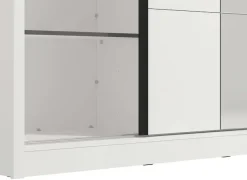Home affaire Schwebetürenschrank »Albi, Schlafzimmerschrank, Wäscheschrank in cashmere oder weiß« Kleiderschrank mit Spiegel MIT Innenausstattung,FSC®-zertifiziert