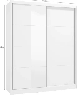 Home affaire Schwebetürenschrank »Albi, Schlafzimmerschrank, Wäscheschrank in cashmere oder weiß« Kleiderschrank mit Spiegel MIT Innenausstattung,FSC®-zertifiziert