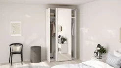 Home affaire Schwebetürenschrank »Como, Kleiderschrank, Schlafzimmerschrank« 1 Schwebetür, 1 Spiegelschiebetür, Kleiderstange, Einlegeboden