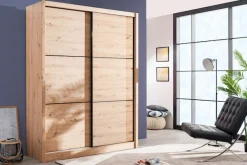 Home affaire Schwebetürenschrank »Navara Kleiderschrank Wäscheschrank« in 3 Breiten, mit kompletter Innenausstattung, FSC®-zertifiziert
