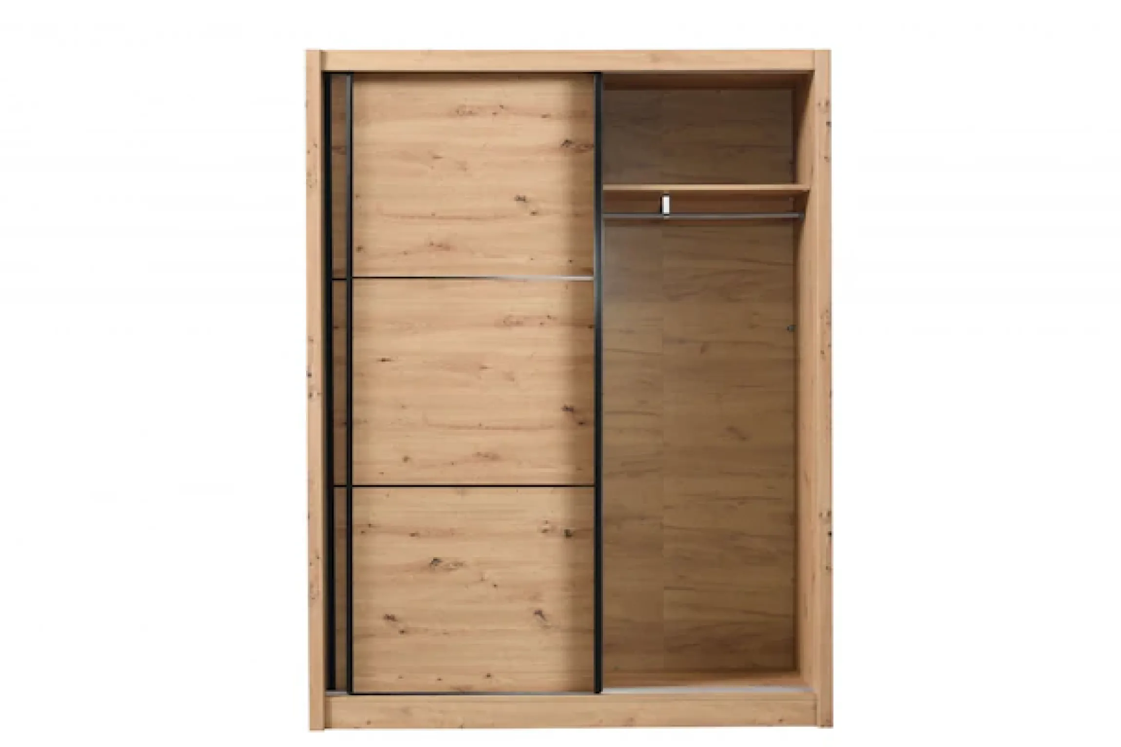 Home affaire Schwebetürenschrank »Navara Kleiderschrank Wäscheschrank« in 3 Breiten, mit kompletter Innenausstattung, FSC®-zertifiziert
