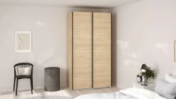Home affaire Schwebetürenschrank »Como, Kleiderschrank, Schlafzimmerschrank« 4 Schwebetüren, Kleiderstange, Einlegeboden (Breite 118,5/178,5/244)