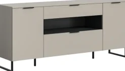 Home affaire Sideboard »ADIO, Breite 185cm, 2 Türen, 1 Schubkasten, 1 Klappe, mit Metall-Kufen« 1 Stk. tlg. Highboard, Kommode, Lowboard, Schrank, Wohnzimmerschrank, Anrichte