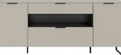 Home affaire Sideboard »ADIO, Breite 185cm, 2 Türen, 1 Schubkasten, 1 Klappe, mit Metall-Kufen« 1 Stk. tlg. Highboard, Kommode, Lowboard, Schrank, Wohnzimmerschrank, Anrichte