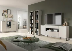Home affaire Sideboard »ADIO, Breite 185cm, 2 Türen, 1 Schubkasten, 1 Klappe, mit Metall-Kufen« 1 Stk. tlg. Highboard, Kommode, Lowboard, Schrank, Wohnzimmerschrank, Anrichte