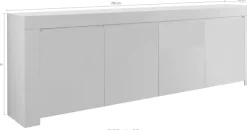 Home affaire Sideboard »Amalfi« 1 Stk. tlg. Breite 210 cm