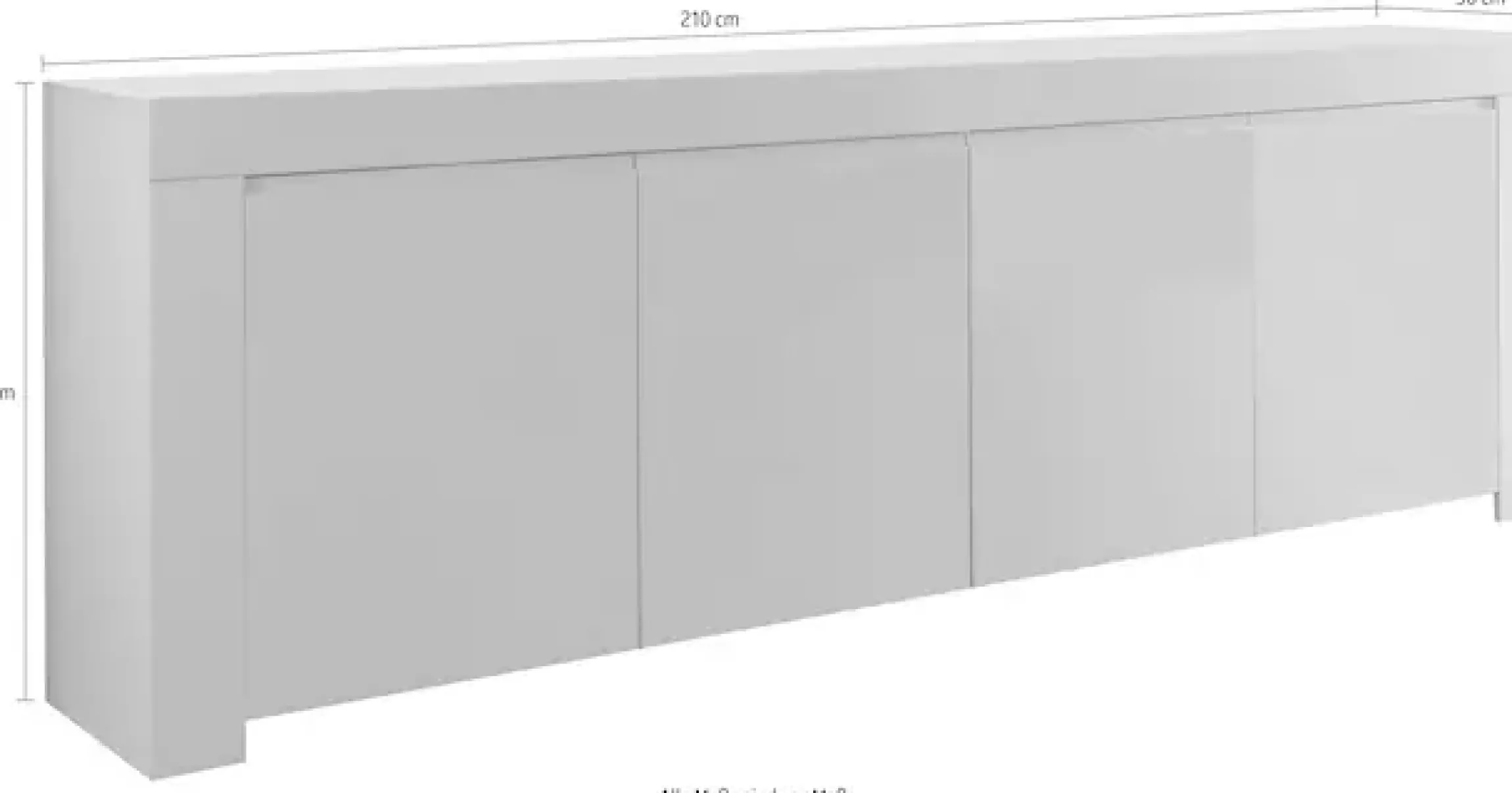 Home affaire Sideboard »Amalfi« 1 Stk. tlg. Breite 210 cm