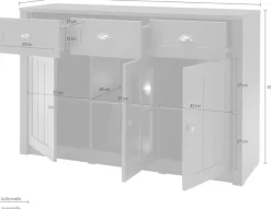 Home affaire Sideboard »Ascot« Breite 130 cm