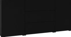 Home affaire Sideboard »Ava, Breite 140 cm, hängend und stehend montierbar« moderne grifflose Kommode, Schubladenschrank, 2Türen/3Schubkästen