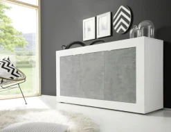 Home affaire Sideboard »Basic Breite 160 cm, Kommode 3 Türen, Anrichte,« Metallgriff, moderne Rahmenoptik, viel Stauraum, Farbauswahl