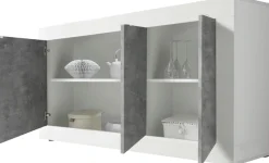 Home affaire Sideboard »Basic Breite 160 cm, Kommode 3 Türen, Anrichte,« Metallgriff, moderne Rahmenoptik, viel Stauraum, Farbauswahl