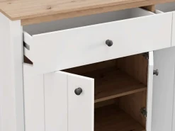 Home affaire Sideboard »BEDFORD Kommode, Kombikommode, Anrichte, Schrank« MDF-Profil 2D ummantelt, Hotstamping