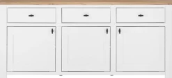Home affaire Sideboard »Bristol« schwarze Metallgriffe, elegante Kranzoptik, ausreichend Stauraum