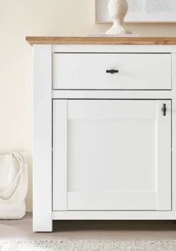 Home affaire Sideboard »Bristol« schwarze Metallgriffe, elegante Kranzoptik, ausreichend Stauraum