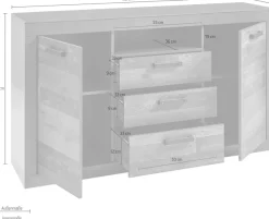 Home affaire Sideboard »BROOKLYN« Breite ca. 153 cm