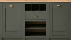 Home affaire Sideboard »Cambridge, moderner Schrank, Kommode im Landhausstil« ausreichend Stauraum, messingfarbene Metallgriffe, 145 cm breit