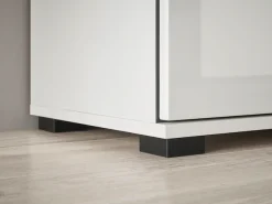 Home affaire Sideboard »Cantara, moderner Schrank, Kommode in Eiche Evoke, Weiß oder Kaschmir« schwarze Stangengriffe, ausreichend Stauraum, vielseitig einsetzbar