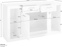 Home affaire Sideboard »CASANOVA« Breite ca. 150 cm