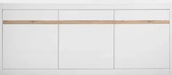 Home affaire Sideboard »Chester, moderne Anrichte, Kommode mit Stauraum, Schrank, Weiß Matt« 1 Stk. tlg. austauschbare Blende in Griffleiste, zeitloses Design, 217 cm breit
