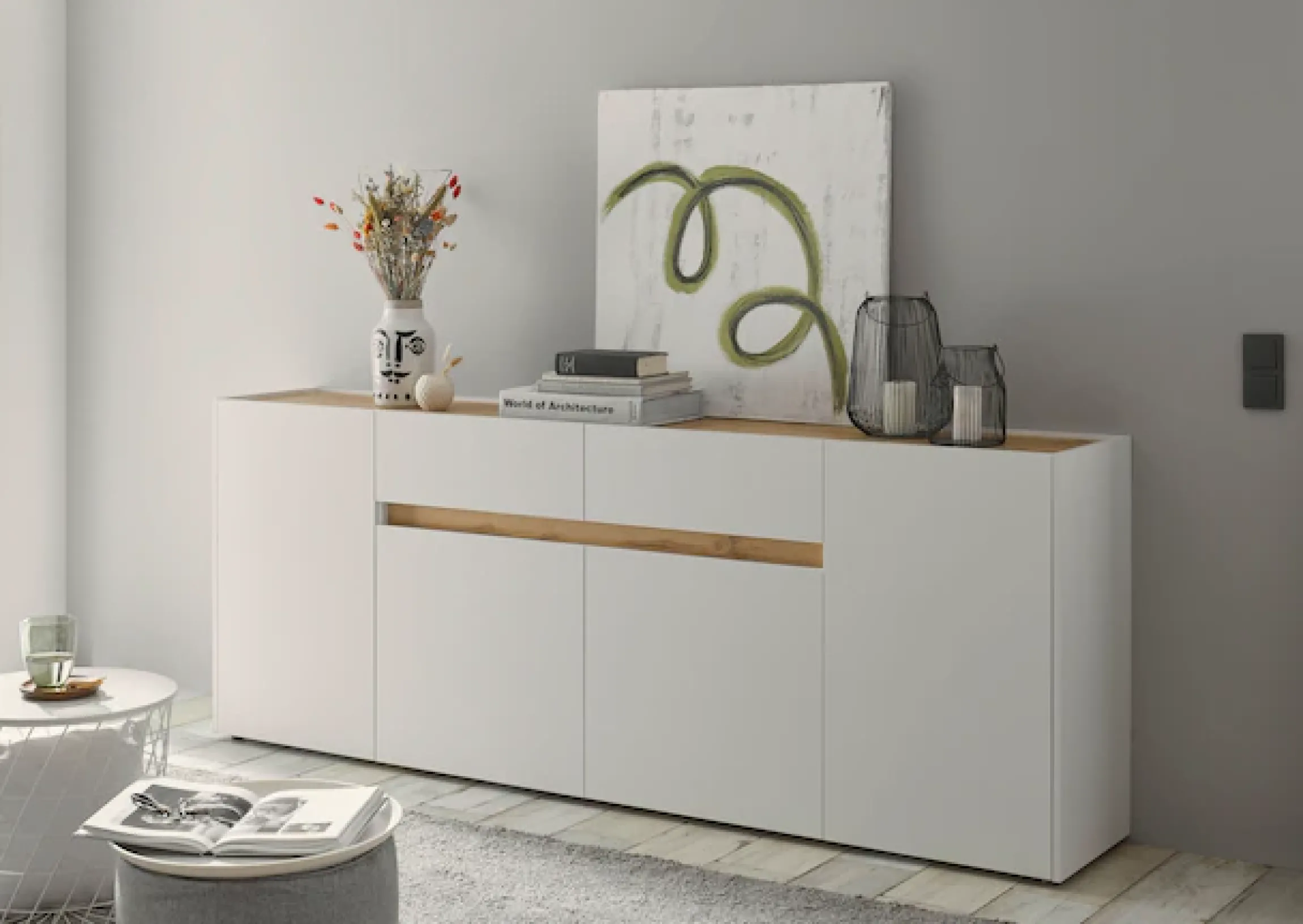Home affaire Sideboard »City/Giron, moderner Schrank, Kommode, Stauraumschrank« zeitlos, modern, ausreichend Stauraum, vielseitig einsetzbar
