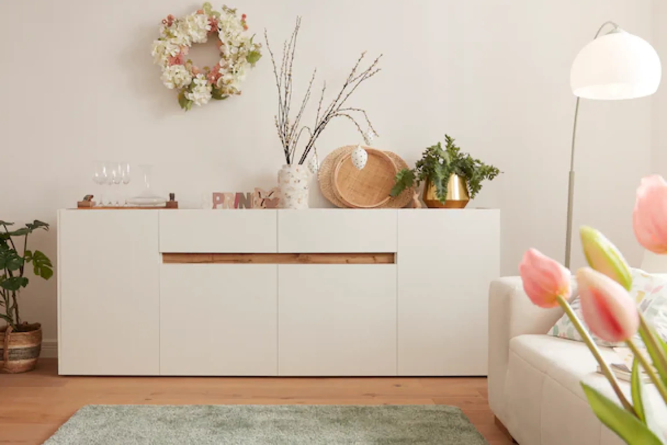 Home affaire Sideboard »City/Giron, moderner Schrank, Kommode, Stauraumschrank« zeitlos, modern, ausreichend Stauraum, vielseitig einsetzbar