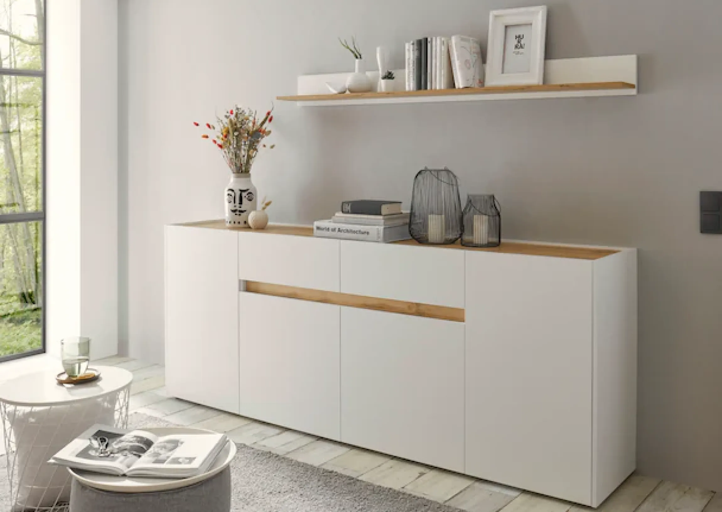 Home affaire Sideboard »City/Giron, moderner Schrank, Kommode, Stauraumschrank« zeitlos, modern, ausreichend Stauraum, vielseitig einsetzbar