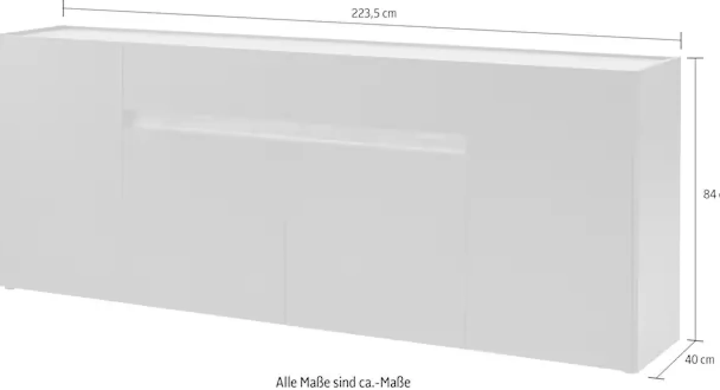 Home affaire Sideboard »City/Giron, moderner Schrank, Kommode, Stauraumschrank« zeitlos, modern, ausreichend Stauraum, vielseitig einsetzbar