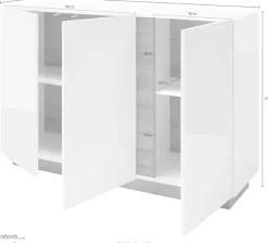 Home affaire Sideboard »CLAiR Sideboard 52« Breite 138 cm