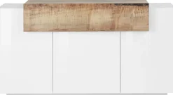Home affaire Sideboard »Coro, Kommode, Schrank, Kredenz, grifflos mit Einlegeböden« mit 1 klappe, 3 Türen, DoppeltiefeB/T/H 160x45x85,6cm