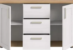Home affaire Sideboard »Cosenza« Cosenza Sideboard 129 cm, 2 Türen, 4 Fächer, Sideboard, Wohnzimmer