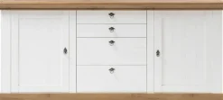 Home affaire Sideboard »Cremona, Sideboard, moderner Schrank, Kommode im Landhausstil« Metallgriffe, ausreichend Stauraum, vielseitig einsetzbar 210 cm breit