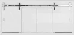 Home affaire Sideboard »Daytona, moderner Schrank, zeitlose Kommode, 201 cm breit« mit Schiebetürenbeschlag in Chrom-Optik, ausreichend Stauraum