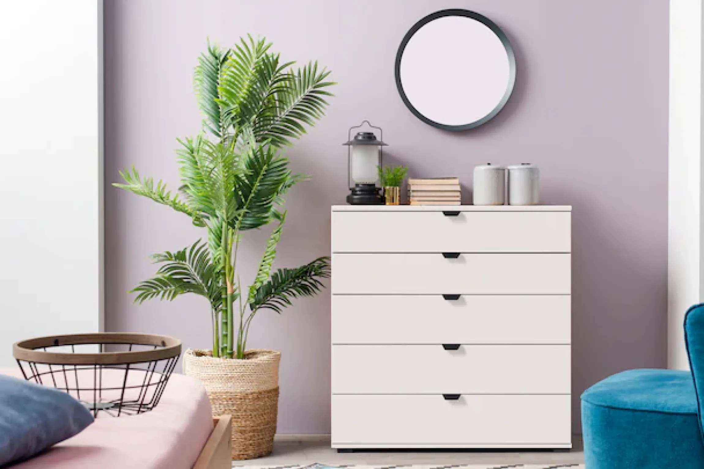 Home affaire Sideboard »Duero« Kommode mit 5 Schubkästen, Breite 90 cm
