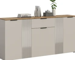 Home affaire Sideboard »EDIL, Breite 140 cm, 2 Türen, 4 Schubkästen, 2 Einlegeböden, 3 Fächer« Garderobenschrank, Schuhschrank, Schuhkommode, Kommode, Anrichte