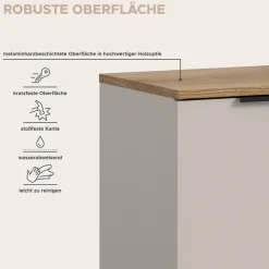 Home affaire Sideboard »EDIL, Breite 140 cm, 2 Türen, 4 Schubkästen, 2 Einlegeböden, 3 Fächer« Garderobenschrank, Schuhschrank, Schuhkommode, Kommode, Anrichte