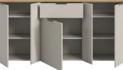Home affaire Sideboard »EDIL, Breite 140 cm, 2 Türen, 4 Schubkästen, 2 Einlegeböden, 3 Fächer« Garderobenschrank, Schuhschrank, Schuhkommode, Kommode, Anrichte