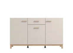 Home affaire Sideboard »Essex, Kommode, Kombikommode, Anrichte, Schrank« Modernes Sideboard: Kaschmir-Dekor, 3 Türen & 1 Schublade