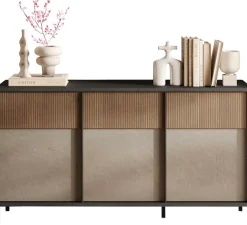 Home affaire Sideboard »Everest Breite 156 cm, Kommode mit 3 Türen« Anrichte, Soft/Self Closing, Korpus 22 mm