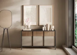Home affaire Sideboard »Everest Breite 156 cm, Kommode mit 3 Türen« Anrichte, Soft/Self Closing, Korpus 22 mm