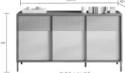 Home affaire Sideboard »Everest Breite 156 cm, Kommode mit 3 Türen« Anrichte, Soft/Self Closing, Korpus 22 mm