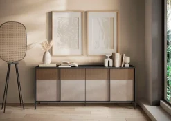 Home affaire Sideboard »Everest Breite 206 cm, Kommode mit 4 Türen« Anrichte, Soft/Self Closing, Korpus 22 mm