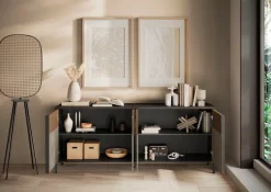 Home affaire Sideboard »Everest Breite 206 cm, Kommode mit 4 Türen« Anrichte, Soft/Self Closing, Korpus 22 mm