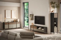 Home affaire Sideboard »Everest Breite 206 cm, Kommode mit 4 Türen« Anrichte, Soft/Self Closing, Korpus 22 mm