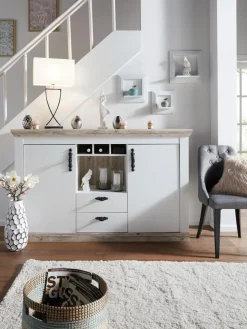 Home affaire Sideboard »Florenz« im romantischen Landhaus-Look, Breite 168 cm